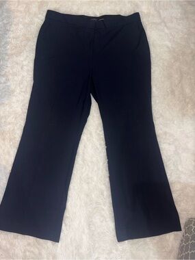 Ann Taylor Navy Wide-Leg Ponte Pants